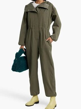 Ganni Grey Hooded Jumpsuit - Women's